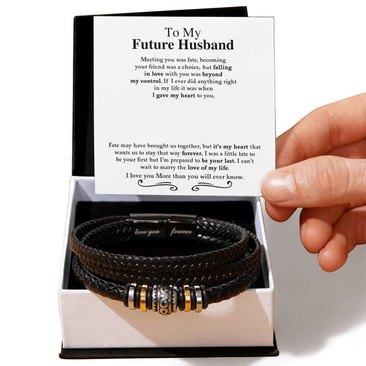 To My Future Husband | Men's "Love You Forever" Bracelet