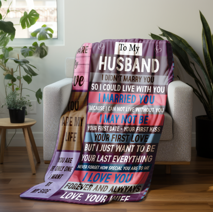To My Husband | You Are My Love | FLM Arctic Fleece Blanket 50x60