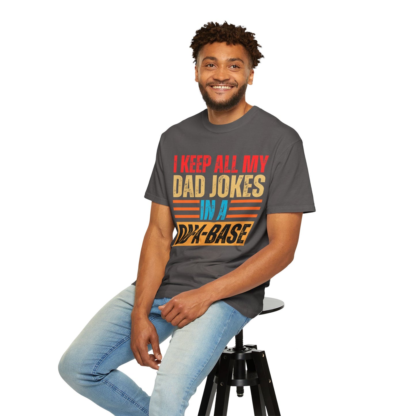 To My Dad | Dad Jokes| Unisex Garment-Dyed T-shirt